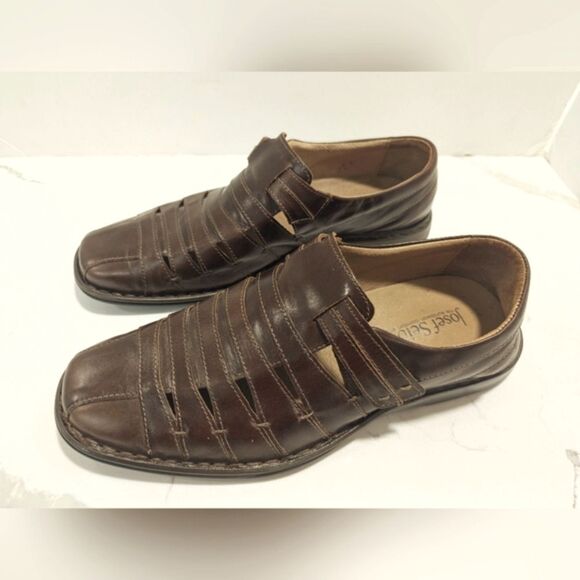 Joseph Seibel Steven closed toe smart leather sandal velcro fastening size 10 - Picture 1 of 9